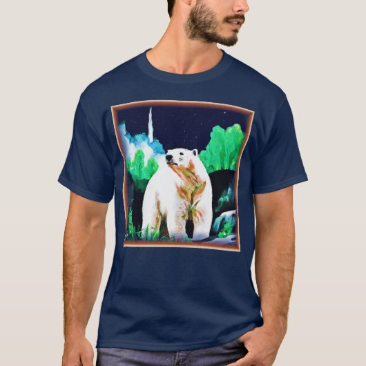 Eisbär im Wilden. Jetzt kaufen T-Shirt (Vorderseite)