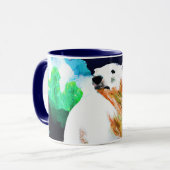 Eisbär im Wilden. Jetzt kaufen Tasse (Vorderseite Links)