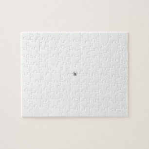 Eisbär in einem Schnee-Sturm Puzzle