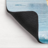 Eisbär in Grönland auf Eisscholle Mousepad (Ecke)