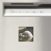 Eisbär isst Obst im Wasser Magnet (In Situ (Geschirrspüler))
