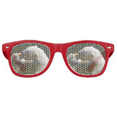 Eisbär isst Obst im Wasser Partybrille (Vorderseite)