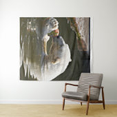 Eisbär isst Obst im Wasser Wandteppich (Beispiel (Horizontal))