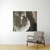 Eisbär isst Obst im Wasser Wandteppich (Beispiel (Horizontal))