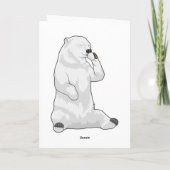 Eisbär Kaffeetasse Karte (Rückseite)
