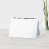 Eisbär-Karten-kundenspezifische Feiertagskarte (Rückseite)