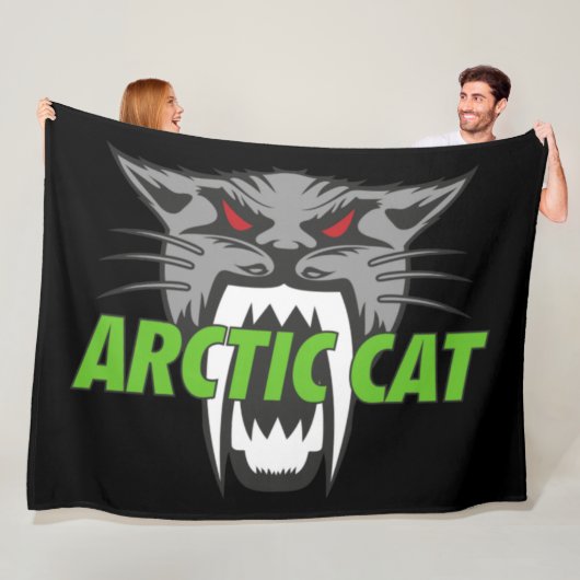 Eisbär Katze Arktis Fleecedecke (Beispiel)