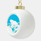 Eisbär Keramik Kugel-Ornament (Rechts)