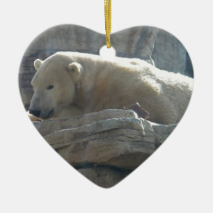 Eisbär Keramik Ornament