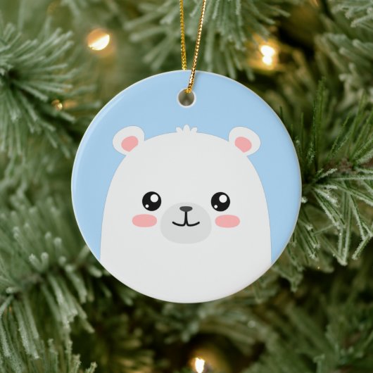 Eisbär Keramik Ornament (Baum)