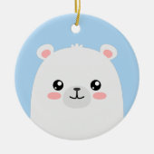 Eisbär Keramik Ornament (Vorne)