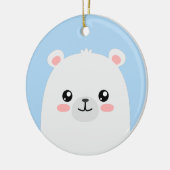 Eisbär Keramik Ornament (Links)