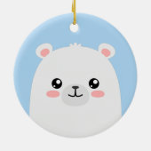 Eisbär Keramik Ornament (Hinten)