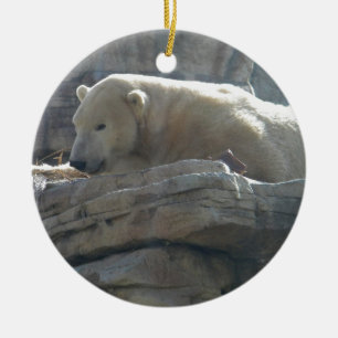 Eisbär Keramik Ornament