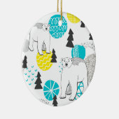 Eisbär Keramik Ornament (Rechts)