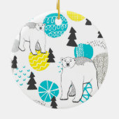 Eisbär Keramik Ornament (Hinten)