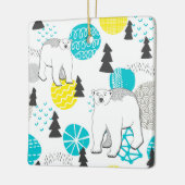 Eisbär Keramikornament (Links)