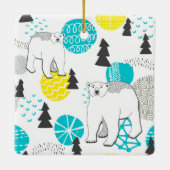 Eisbär Keramikornament (Rückseite)