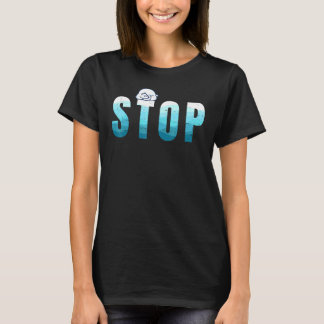 Eisbär Klimawandel Stoppt Verschmutzung Null T-Shirt