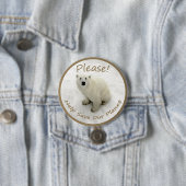 Eisbär-Knopf Button (Beispiel)