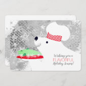 Eisbär Koch Catering Restaurant Weihnachtskarte Feiertagskarte (Vorne/Hinten)