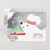 Eisbär Koch Kochkarte Postkarte (Vorne/Hinten)