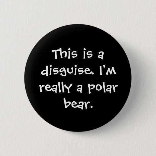 Eisbär-Kostüm Button (Vorderseite)