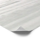 Eisbär kratzt sich auf gefrorener Tundra Poster (Ecke)