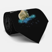 Eisbär Krawatte (Gerollt)