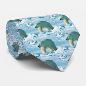 Eisbär Krawatte (Gerollt)
