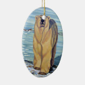 Eisbär-Kunst-Verzierungs-Bärn-Dekorations-Andenken Keramikornament (Rechts)