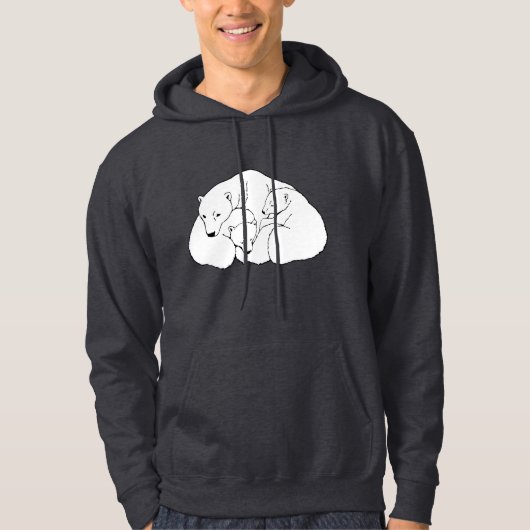 Eisbär-Kunsthoodie-Baby-BärHoodie Hoodie (Vorderseite)