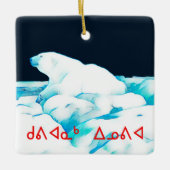 Eisbär - Kuviannak Innovia Keramikornament (Vorderseite)