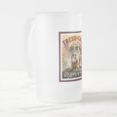 Eisbär-Lager Mattglas Bierglas (Vorderseite Links)