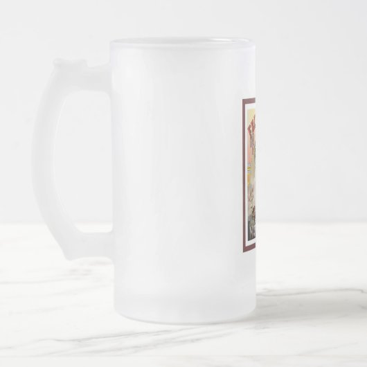 Eisbär-Lager Mattglas Bierglas (Links)