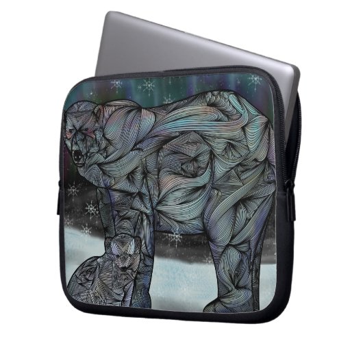 Eisbär Laptopschutzhülle (Vorderseite Links)