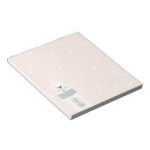 Eisbär - Lass es schneien - Niedlicher Winter / We Notizblock (angewinkelt)