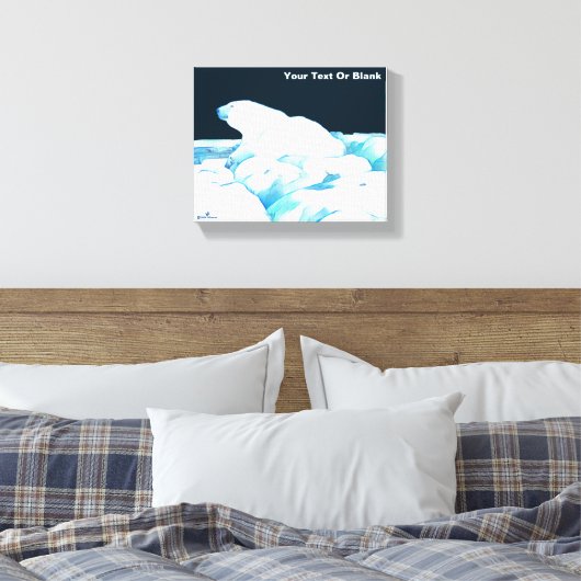 Eisbär Leinwanddruck (Insitu (Schlafzimmer))