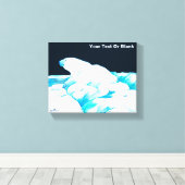 Eisbär Leinwanddruck (Insitu (Holzboden))