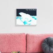 Eisbär Leinwanddruck (Insitu (Wohnzimmer))