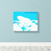 Eisbär Leinwanddruck (Insitu (Holzboden))