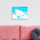 Eisbär Leinwanddruck (Insitu (Wohnzimmer))