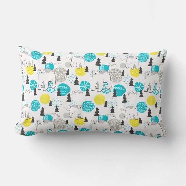 Eisbär Lendenkissen (Vorderseite)