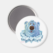 Eisbär Magnet (Vorderseite/Rückseite)
