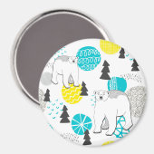 Eisbär Magnet (Vorderseite/Rückseite)