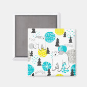 Eisbär Magnet (Vorderseite/Rückseite)