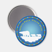 Eisbär Magnet (Vorderseite/Rückseite)