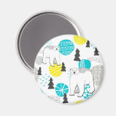 Eisbär Magnet (Vorderseite/Rückseite)