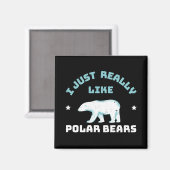 Eisbär Magnet (Vorderseite/Rückseite)