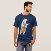 Eisbär Maler Pinsel Malerei T-Shirt (Vorne ganz)